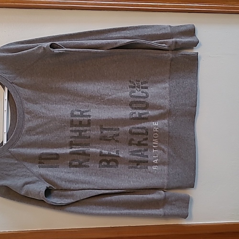 Hard Rock Cafe Sweatshirt Grey Size Small